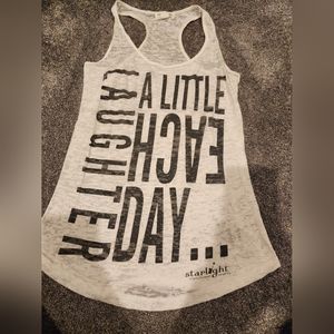 Laugh a little each day starlight tank